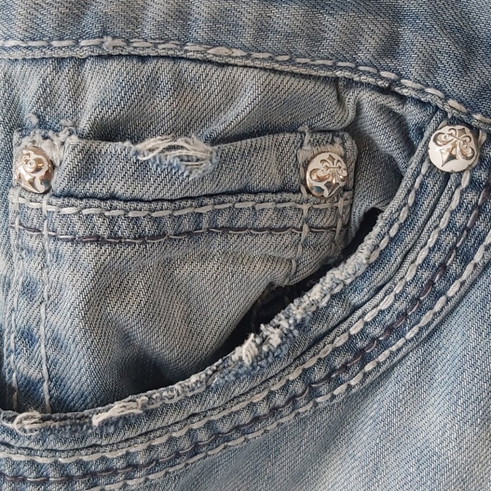 Affliction Ace Black Premium Jeans Size 32 - Picture 5 of 10